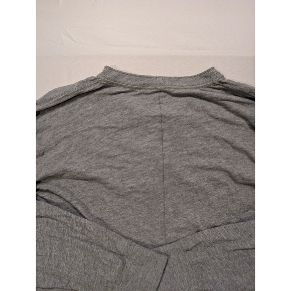 Rag & Bone Mens 2XL Long Sleeve Henley Shirt Heather Grey Spring 100% Cotton - Picture 12 of 12
